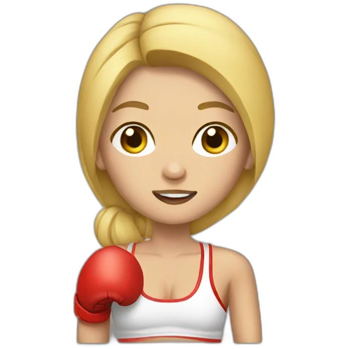 blonde-boxer emoji