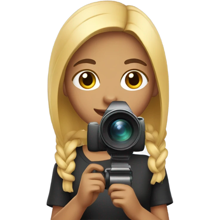 girl with video camera emoji