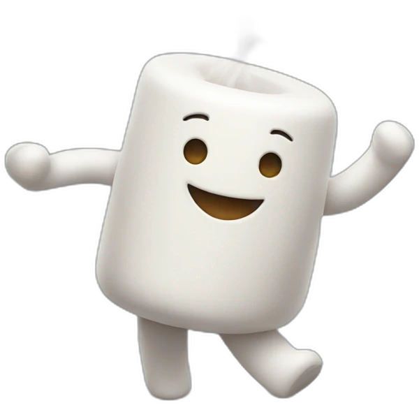 Marshmallow dancing emoji