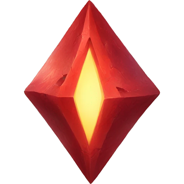 a red abstract magical artifact emoji