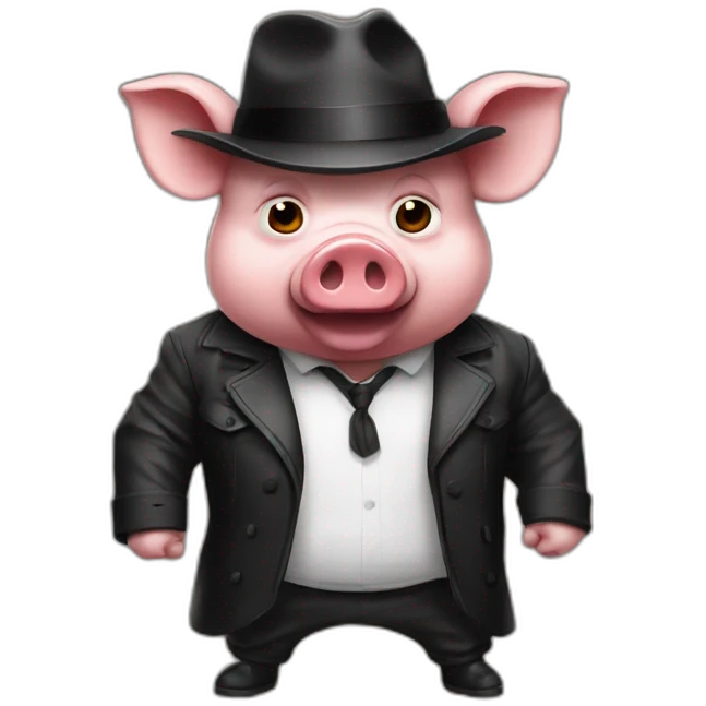 cochon gangster emoji
