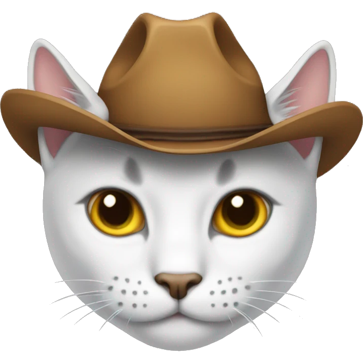 Cat with cowboy hat emoji emoji