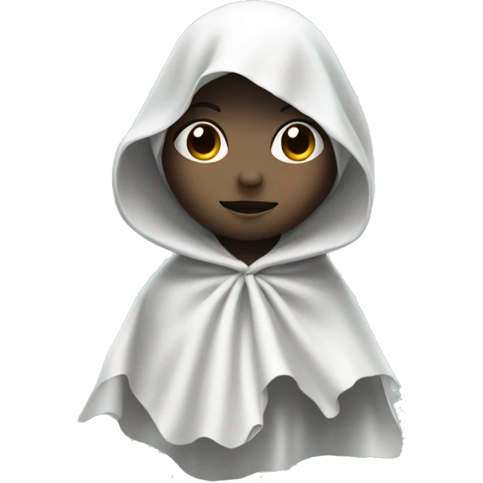 Ghost girl with head cover with white cloth emoji