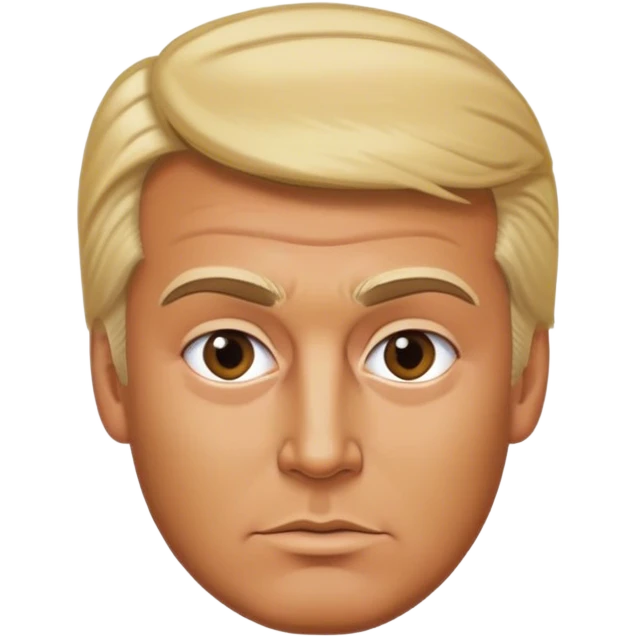 Trump look-alike all and forhead emoji