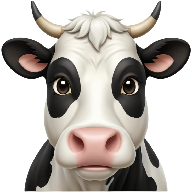 cinematic-noble-black-and-white-cow-portrait-emoji,-poised-and-regal,-with-a-large,-sturdy-build-and-a-beautifully-patterned-hide-of-rich-black-accented-by-crisp-white-patches,-deep-set-soulful-brown-eyes,-simplified-yet-sharp-and-sophisticated emoji