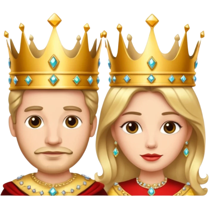 king and queen crown emoji