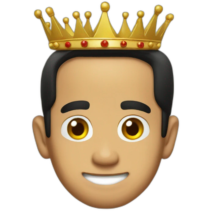 jokowi with crown emoji