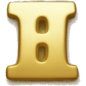 small letter i in gold coin emoji