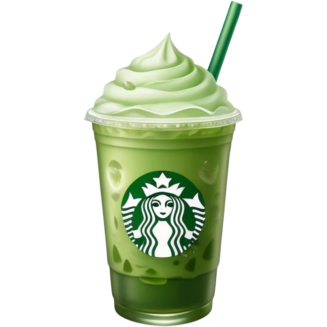 Iced matcha Starbucks drink  emoji
