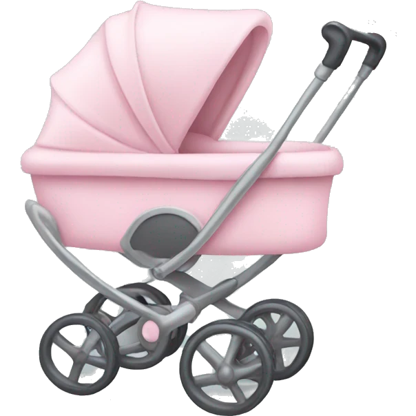 Light pink baby stroller emoji