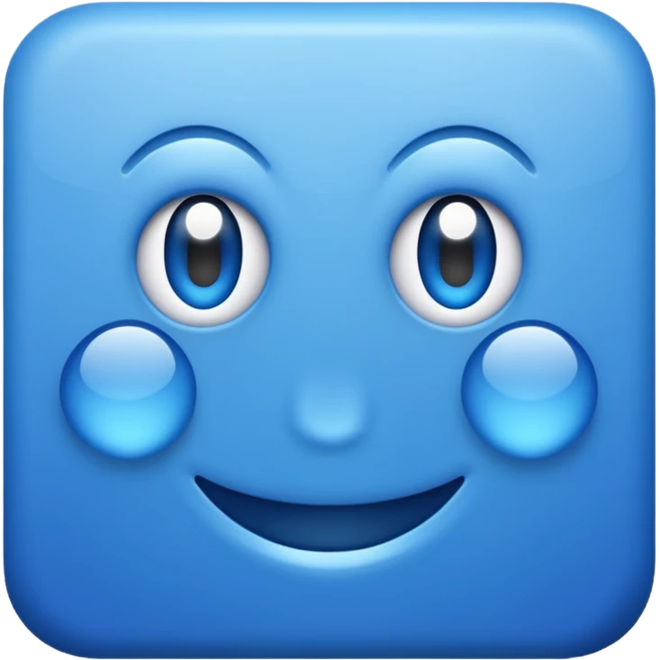 Ein korrekt hake in ein blaues vierek emoji