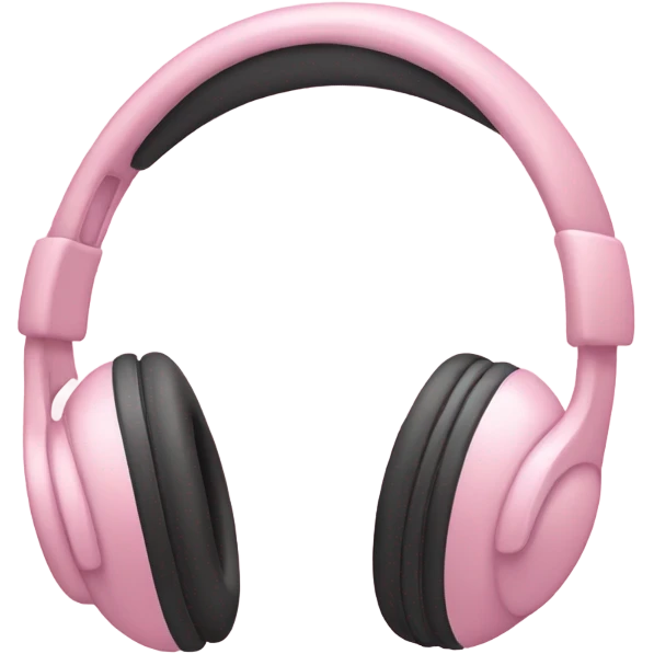 pastel pink headphone emoji