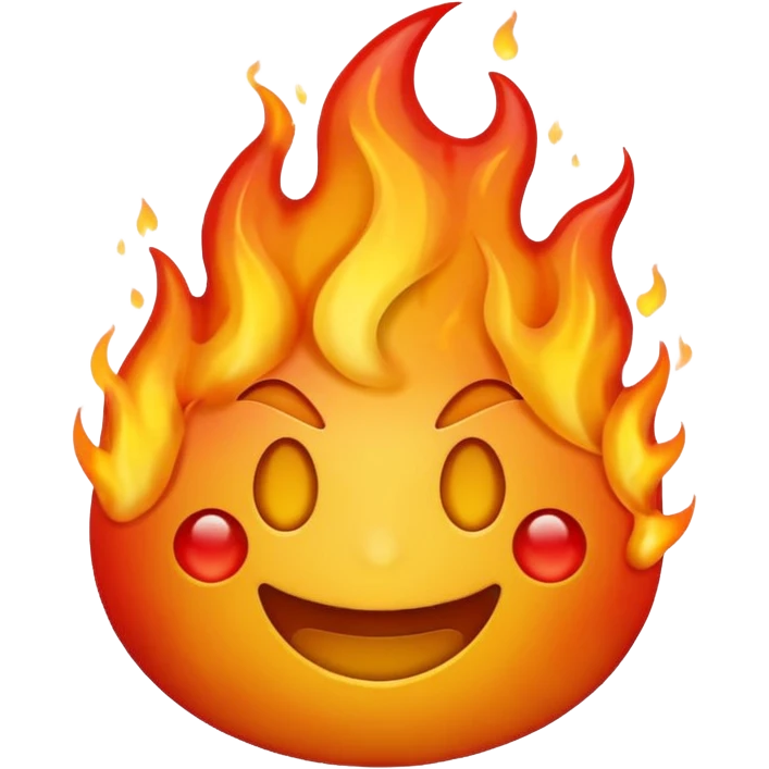 Emoji that represents burning alive emoji