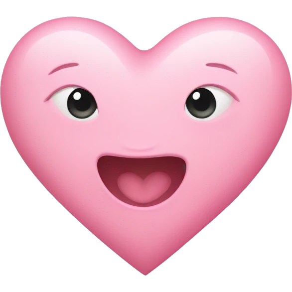 Baby pink heart emoji