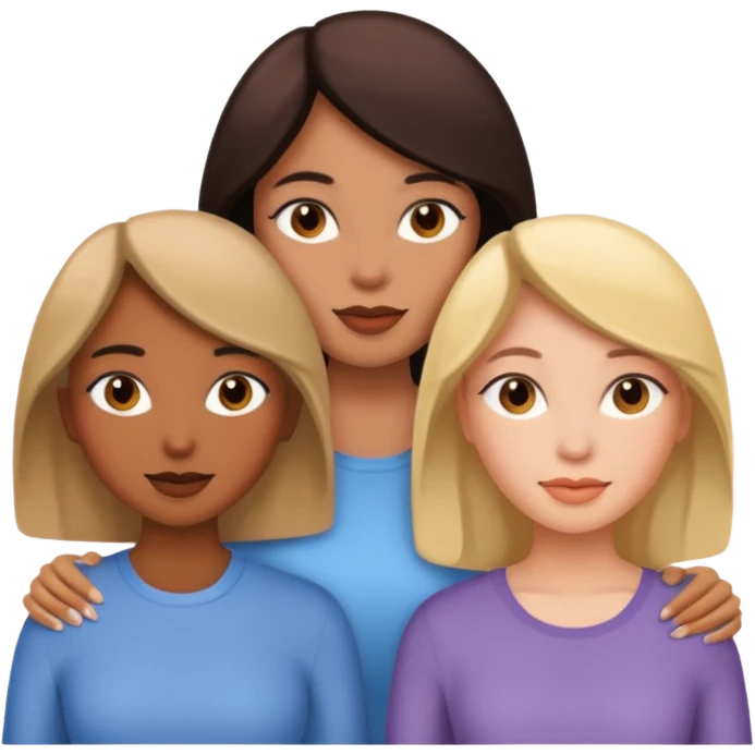 3 different women emoji