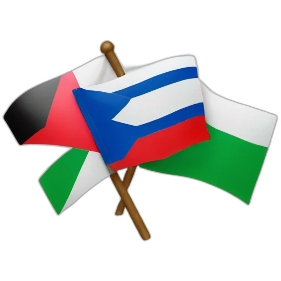 mix flag israel and palestine emoji