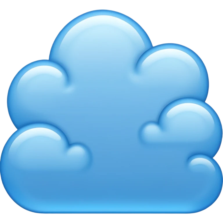 blue message cloud emoji