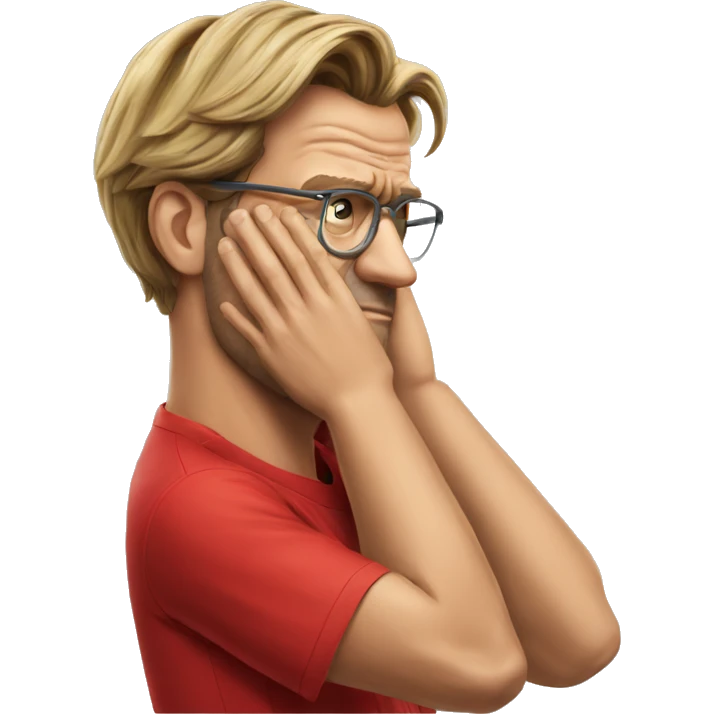 Klopp facepalm emoji