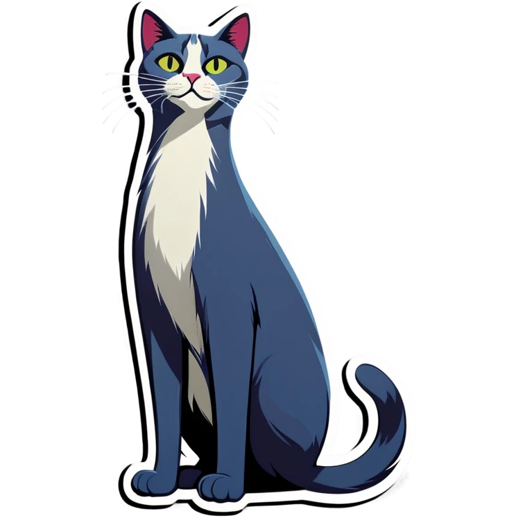 Really long cat emoji