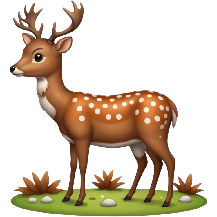 polka dot deer emoji