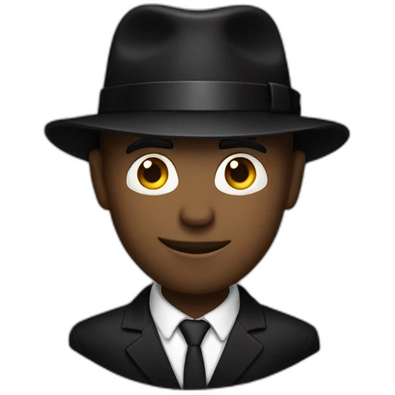 Men-in-black emoji