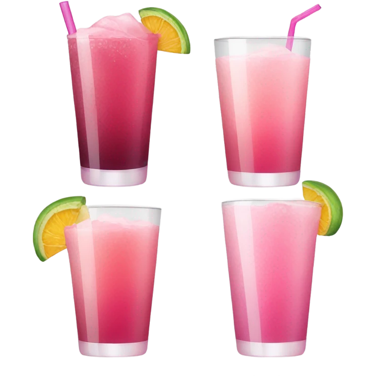 Drinks pink emoji