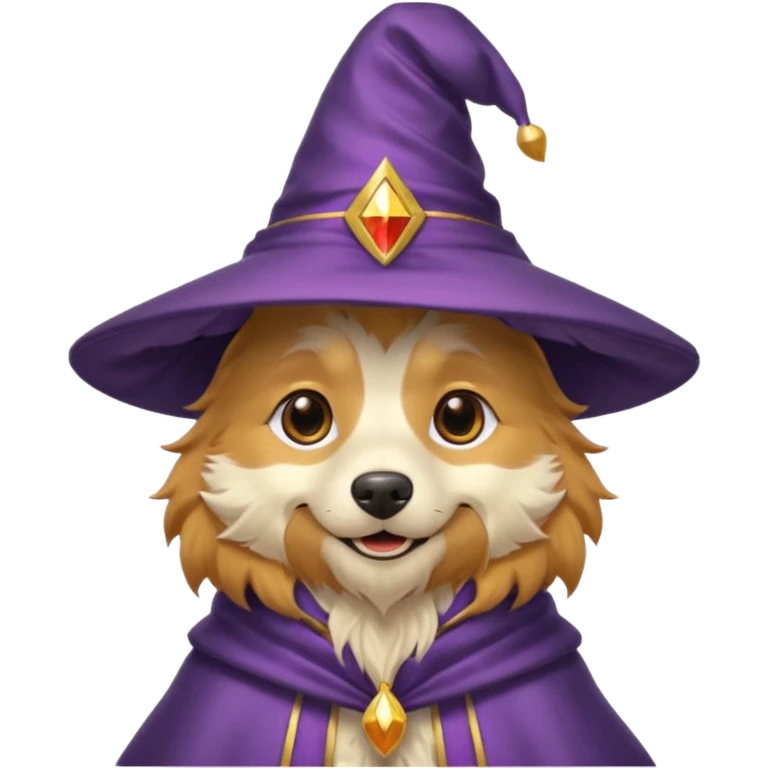 Dog wizard emoji