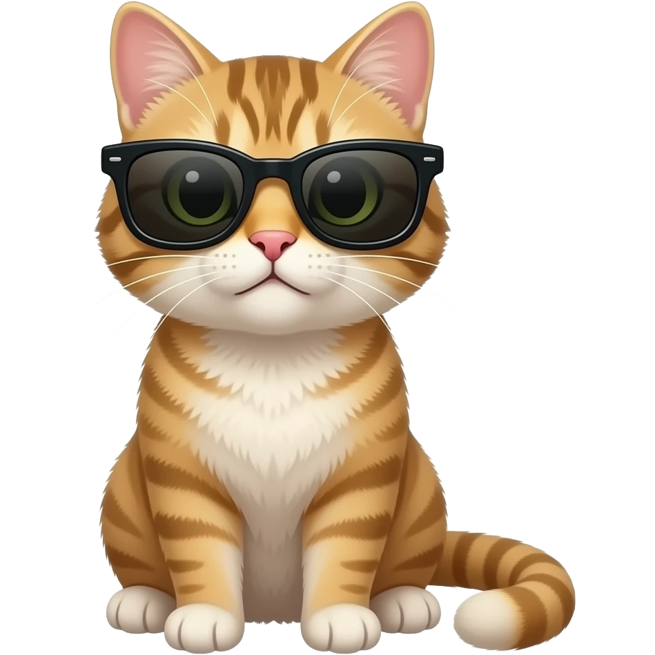 Cat wearing sunglasses emoji