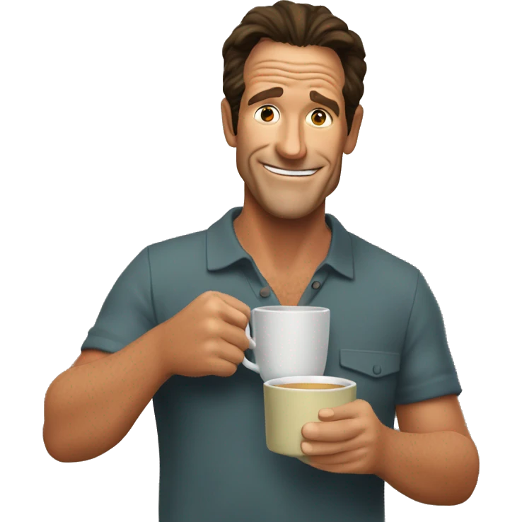 Jeff Probst sipping tea emoji