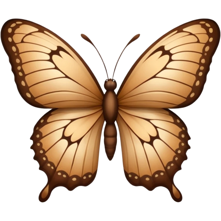 Brown butterfly emoji