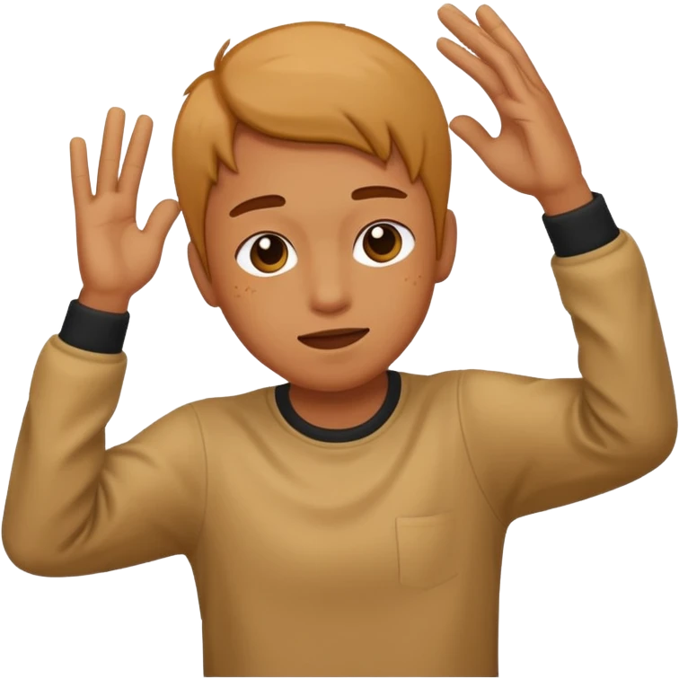 Person dabbing emoji