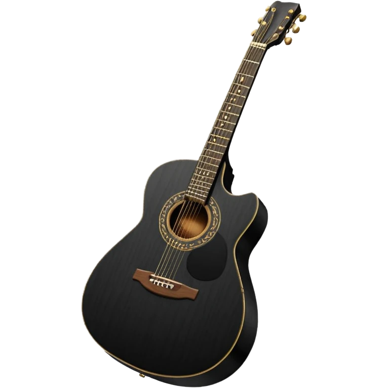 Black guitar emoji