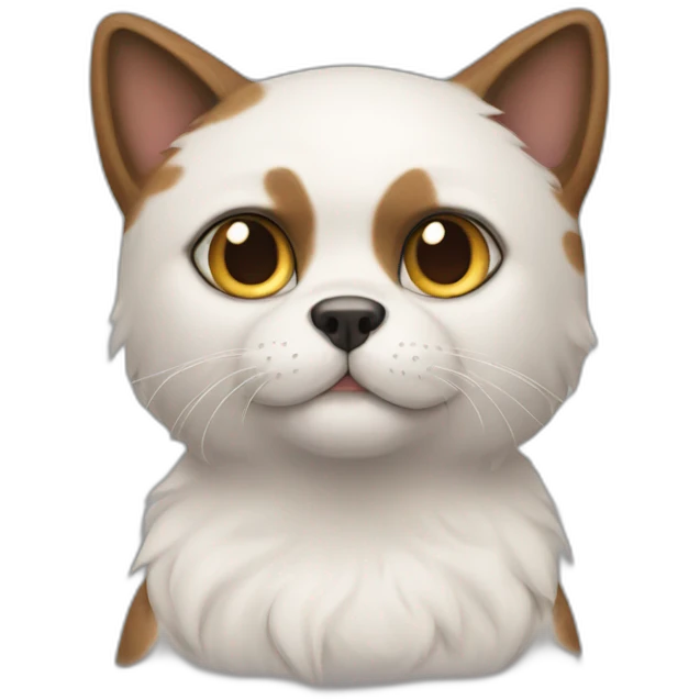 half dog half cat emoji