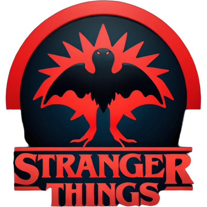 Stranger things logo emoji