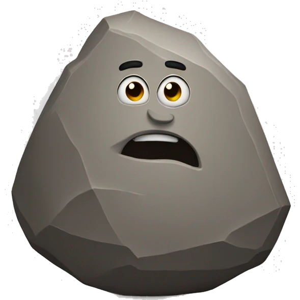 Man shaped like a boulder  emoji