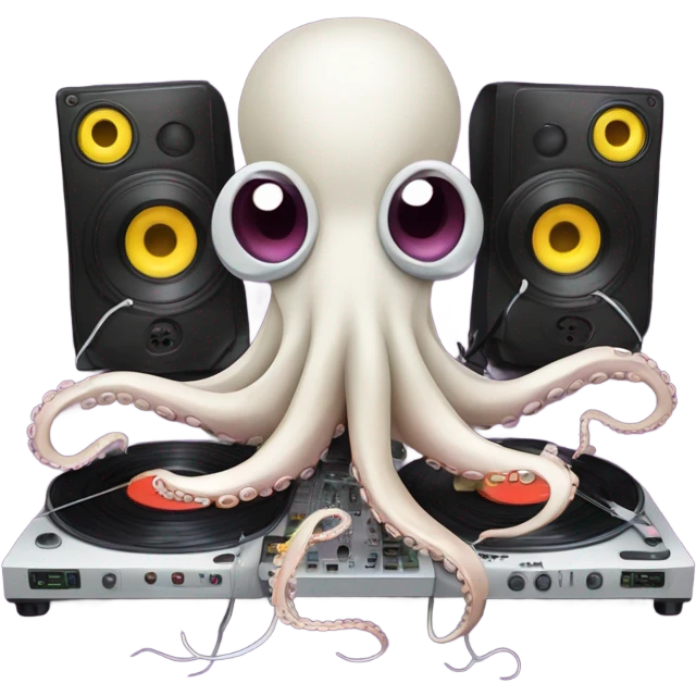 DJ octopus  emoji