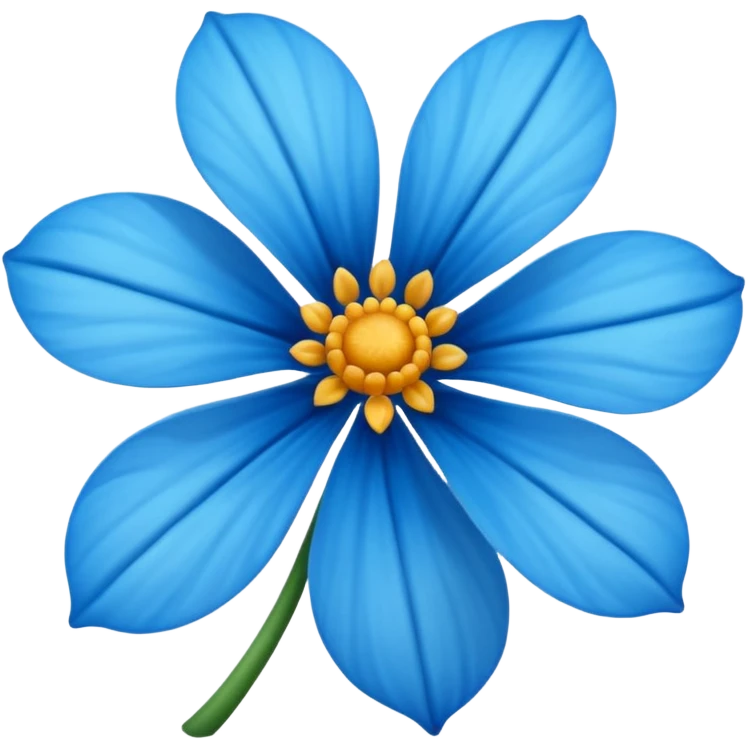 Flor azul en base a esta 🌸 emoji