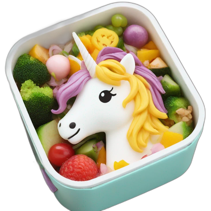 unicorn bento box emoji