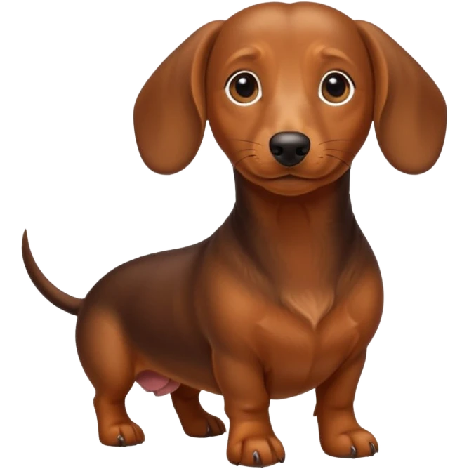 Perro salchicha emoji