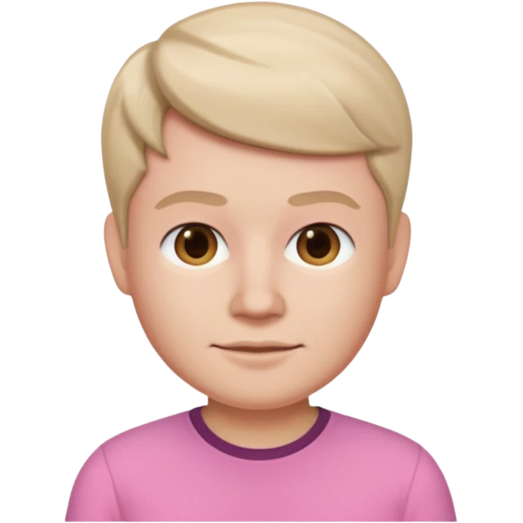 Memoji baju pink muka warna emoji