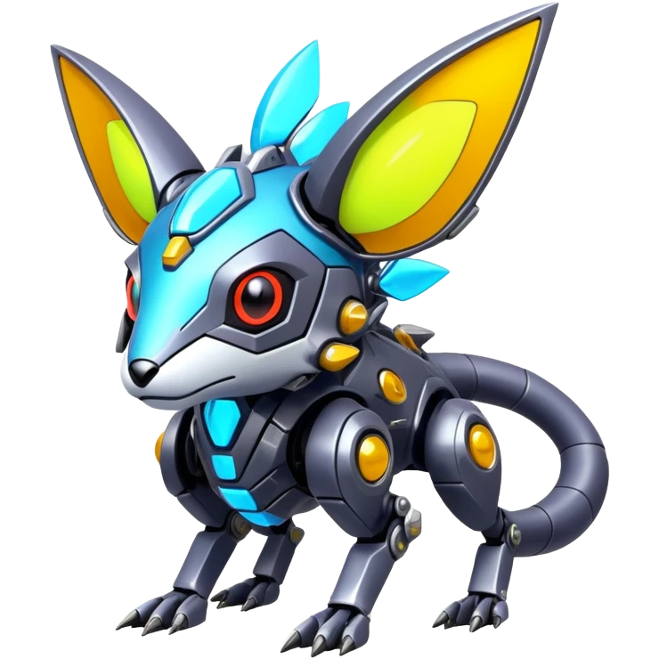  exotic cyber-Protogen-Fakémon-Pokémon-Vernid-creature emoji