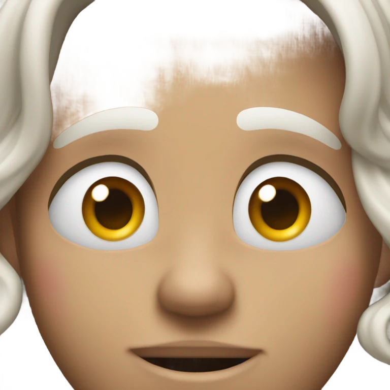 Face when she shake her left right and say nuh uh emoji