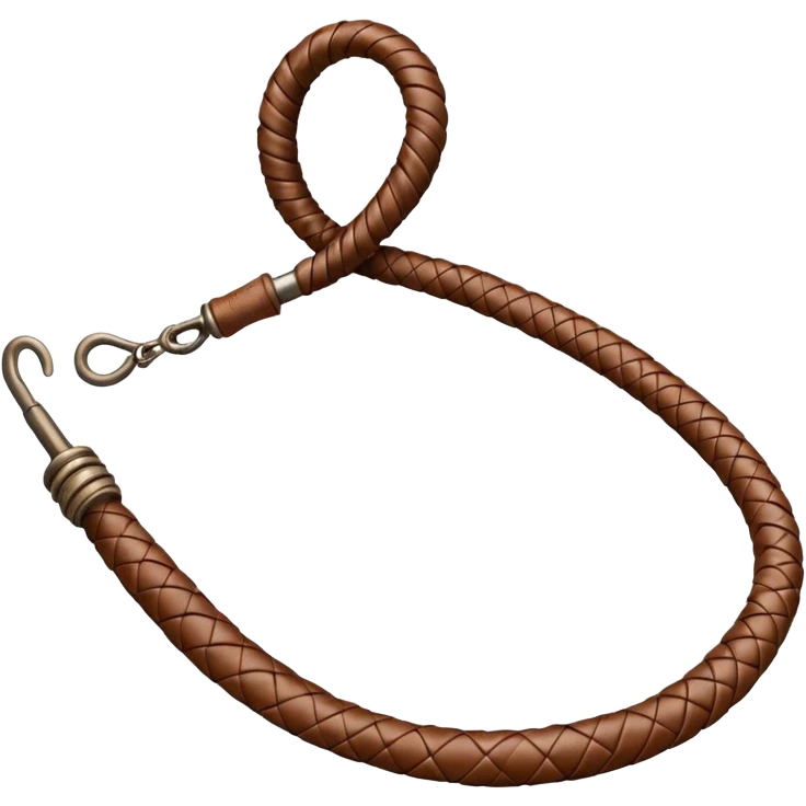 Whip – coiled leather whip. emoji
