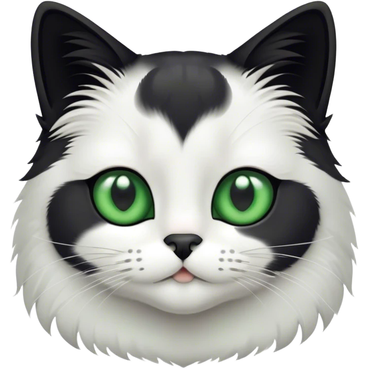 Bixby cat black and white emoji