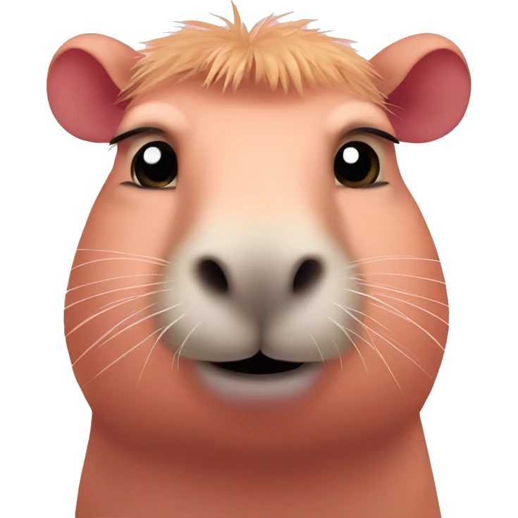pink capybara  emoji