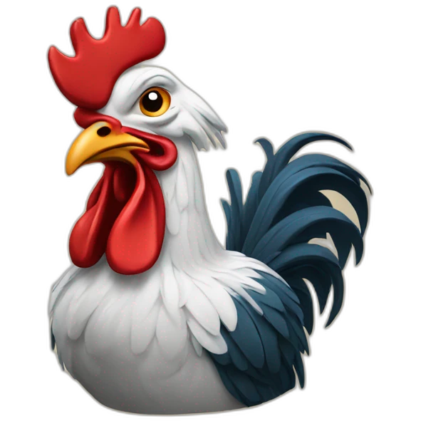 smoking rooster emoji