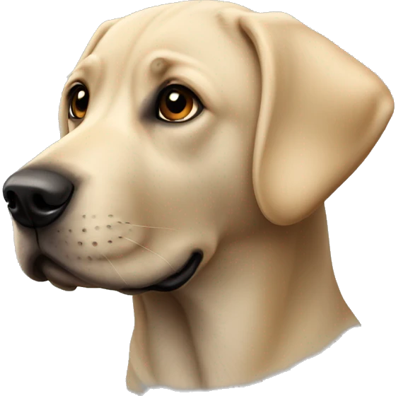 Dog Labrador black emoji