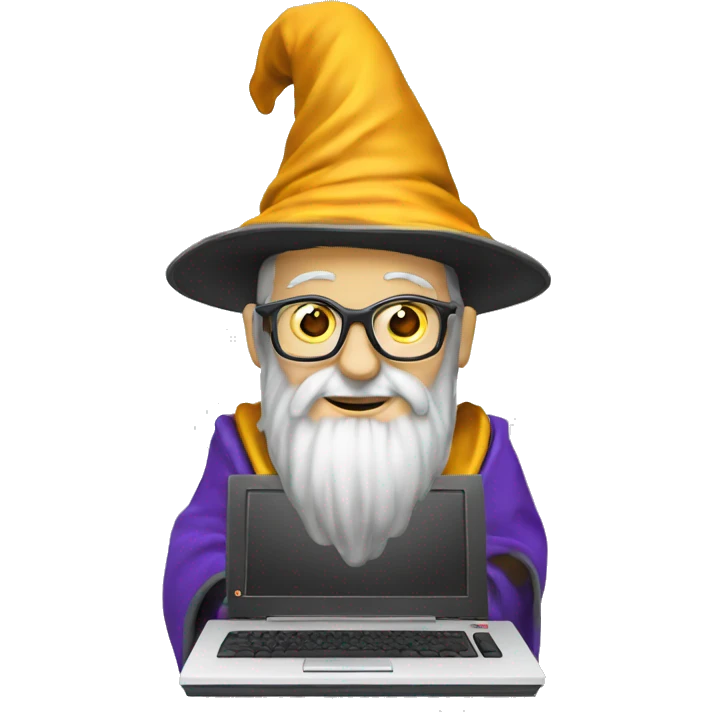 wizard coding computer emoji