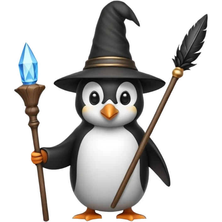 Penguin Wizard emoji