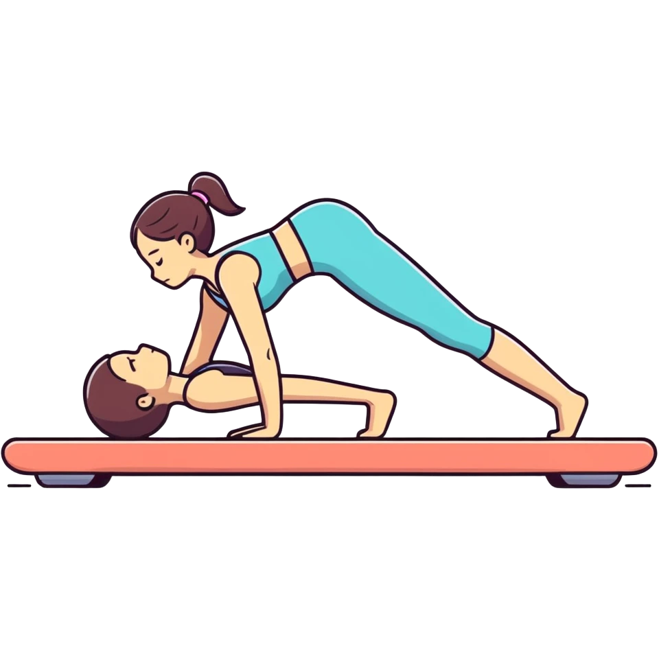 Pilates girl pink emoji